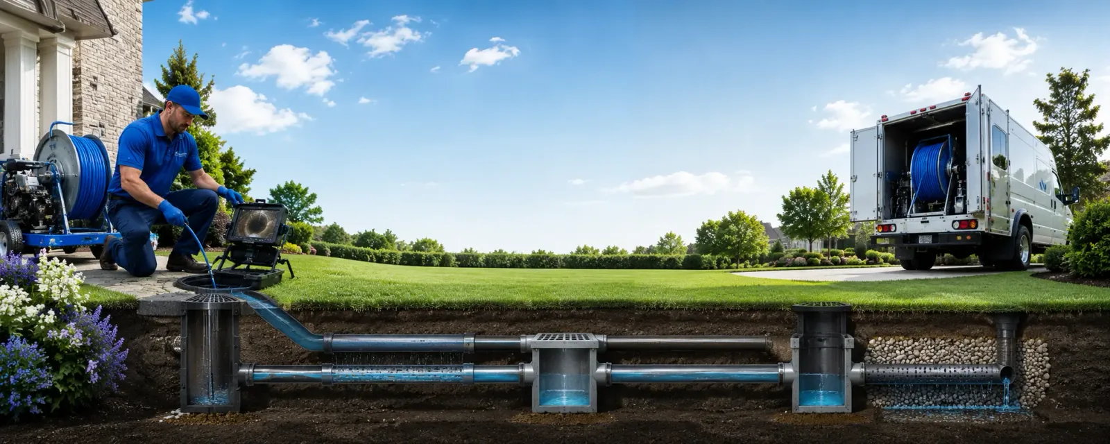 Outdoor drain cleaning information for Ewing, NE